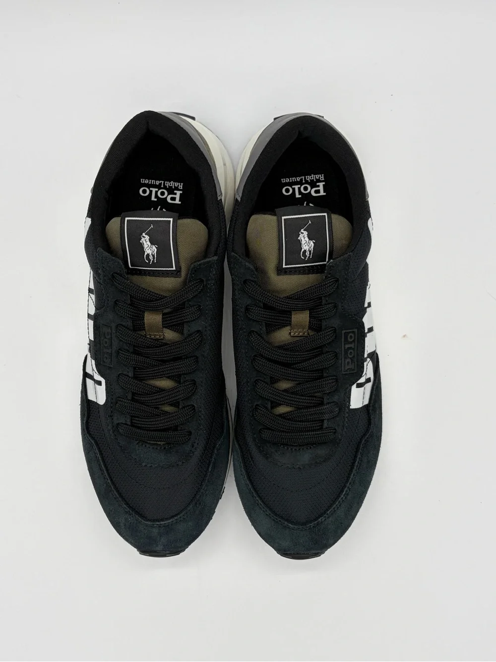 Polo by Ralph Lauren Black and White Men's Sneakers Men’s 8.5 Women’s 10 NWOB